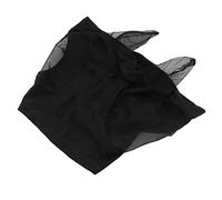 SEAFRONT Masque Anti-Mouches pour Chevaux avec Protection des Oreilles, Tissu Respirant, Empêche Les Rayons, Convient à Les Chevaux en écurie et en Sentier (Black)