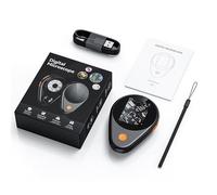 SEAFRONT Microscope électronique Portable à Grossissement 500x, écran Couleur 2 Pouces avec 8 Lumières LED pour Les Expériences Scientifiques, Recherche de Maintenance et Inspections pour (Black)