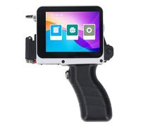 SEAFRONT Mini Imprimante avec Poignée, Machine D' à Jet à Jet de Portable pour Le Numéro de Lot D'étiquette de Date de Code à Barres, écran Tactile HD, Matériaux Multi-Langues