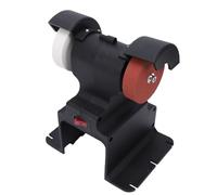 SEAFRONT Mini Meuleuse D'Établi 200W 7000tr/min Sans Fil Double Batteries | ABS et Alliage D'acier, Montage sur établi, Compatible 18V à 21V, Double Roues de 70mm, Polisseuse de Métal