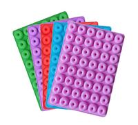 SEAFRONT Mini Moule à Beignets en Silicone à 48 Cavités, certifié FDA, Antiadhésif et Facile à Nettoyer, pour les Fêtes d'anniversaire d'enfants et les Réunions de Famille (PINK)