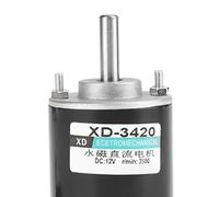 SEAFRONT Moteur CC à Aimant Permanent, Fil de Cuivre 12 V 24 V 30 W, Moteur électrique Haute Vitesse, 3 500 7 000 Tr/min CW CCW, Roulement à Billes à Faible Bruit pour Machine à Barbe à Papa,
