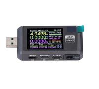 SEAFRONT Multimètre USB Compteur de Courant de Tension à 6 Chiffres Testeur USB Numérique avec Enregistrement de Données et Déclencheur de Charge Rapide pour Interfaces Chargeurs de