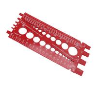 SEAFRONT Nut Bolt Thread Gauge, ABS | Identification précise de la taille des vis, options de filetage multiples, conception compacte portable, utilisation d\'un