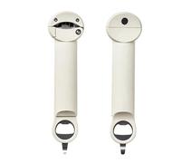 SEAFRONT Ouvre-bouteille Multifonctionnel, Ouvre-boîte Rétractable avec Dos Magnétique, Pince Ergonomique pour Couvercle de Pot pour Mains Faibles, Diamètre de 0,98 à 3,74 Pouces (Gris Blanc)