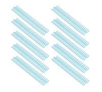 SEAFRONT Peignes de Reliure en Plastique PP, 30 Anneaux de 19 Mm pour 150 Feuilles Coupées pour s'adapter au Papier A4 B5 A5 pour Rapports, Journaux, Cahiers, Calendriers, Bureau, école (Bleu
