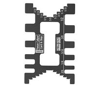 SEAFRONT Pied à Coulisse à Queue D'aronde en Alliage D'aluminium, échelle Métrique et Impériale, Fonction de Jauge de Hauteur, Outil de Travail du Bois pour Scie à Table, Contrôle (BLACK)