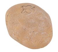 SEAFRONT Pierre Commémorative pour Animaux de Compagnie, Marqueur de Jardin Résistant aux Intempéries pour les Chats et les Chiens, Bricolage Personnalisable pour les Futurs (Jaune sable)