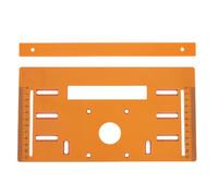 SEAFRONT Plaque Inférieure de Scie Circulaire avec Marquages à L'échelle, Modèles de Trous, Matériau en Polyuréthane, 28 X 15 Cm, Coupes en Biseau, Plaque Inférieure pour le Travail du