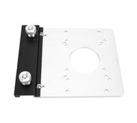 SEAFRONT Platine de Base Ronde pour Défonceuse, Poignée de Verrouillage | Aluminium, Trous de Positionnement, Montage sur Table, Guide Manuel, Travaux de Menuiserie, Adaptation aux Machines
