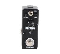 SEAFRONT Plexion Metal Distortion Pedal, True Bypass | Bouton de gain, corps en alliage d\'aluminium, interrupteur lumineux normal, compact pour les pédaliers