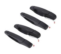 SEAFRONT Poignée de Porte Extérieure Chromée, Finition Chromée Noire, Ensemble de 4 Pièces, Remplacement pour Silverado 1500 2500HD 3500HD, Conception Durable pour une Apparence Améliorée du Véhicule