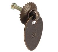 SEAFRONT Poignées de Tiroir en Laiton Antique, Forme en Goutte D'eau | Poignées en bronze vintage, taille 2,3x3,5 cm, le kit comprend des vis et des entretoises, pour commodes et armoires