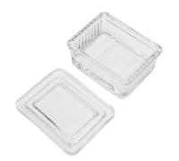 SEAFRONT Pot de Coloration en Verre avec Couvercle, Verre de qualité Supérieure pour Lames et échantillons, Fermeture Sécurisée, Idéal pour la Recherche en Histologie et en Cytologie (#1)