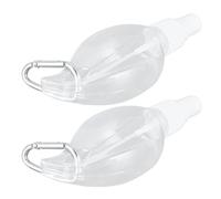 SEAFRONT pour les Mains avec Clamp/Holder, Récipient Portable Rechargeable de 50ml, Flacon Pulvérisateur en Plastique PET pour Articles de Toilette de Voyage, Shampoing pour le Corps (Vaporiser le