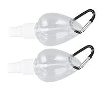 SEAFRONT pour les Mains avec Clamp/Holder, Récipient Portable Rechargeable de 50ml, Flacon Pulvérisateur en Plastique PET pour Articles de Toilette de Voyage, Shampoing pour le Corps (vaporiser en