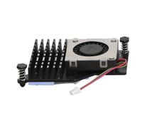 SEAFRONT pour Pi 5 Dissipateur Thermique Remplacement Refroidisseur Actif Température Contrôlée PWM Contrôle de Vitesse Ventilateur de Refroidissement pour Pi 5 4GB 8GB (Black)
