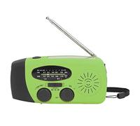 SEAFRONT Radio Solaire d'urgence avec Manivelle - Portable Radio Dynamo Survie, IPX3 Étanche, Lampe LED, Chargeur USB, 1200mAh, FM/AM/NOAA - pour Camping, Randonnée et Urgences (Modèle Américain)
