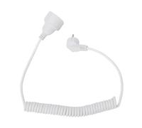 SEAFRONT Rallonge d'alimentation Câble spiralé Compact et Flexible avec Prise avec Prise 3 X 1 mm² 0,8-2 M Flexible IP20 16 A pour Maison, Bureau, Extérieur, Chantier de Construction (UE)