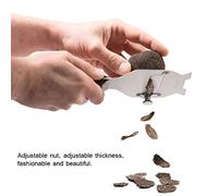 SEAFRONT Râpe à Truffes, Rasoir à Beurre en Acier Inoxydable avec Manche en Bois, pour Trancher les Truffes, le Chocolat et le Fromage dans Votre Cuisine (SILVER)