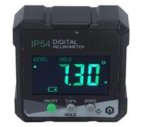 SEAFRONT Rapporteur Magnétique Numérique 4 X 90°, LCD IP54 | Boîtier en ABS, Menuiserie et Construction, compatibilité Automobile, Inclinomètre électronique, Montage sur Face en Fer