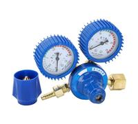 SEAFRONT Réglateur d'oxygène Déparent de Choc, Soupape de Réduction Réglable en Laiton, Manomètre Intuitif pour l'équipement de Soudage au Gaz et les Applications Industrielles