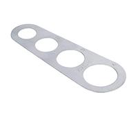 SEAFRONT Règle à Spaghetti en Acier Inoxydable, Mesureur de Pâtes, Outil de Mesure de Pâtes à 4 Portions, Outil de Cuisine, Contrôle Précis des Portions pour les Cuisiniers et les Chefs à Domicile