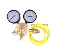 SEAFRONT Régulateur D'azote Régulateur de Gaz Regulator en Laiton CGA580 ENlet 0-600 PSI Sortie 1/4 de Pouce Connexion Masculine avec un Tuyau de 60 Pouces pour les Tests de Pression de