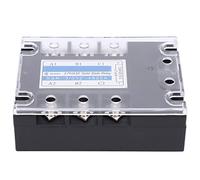 SEAFRONT Relais à Semi-conducteurs triphasé SSR-3 480 V 25 A DC vers AC SSR DC contrôlé SSR avec Sortie de Lumière LED Coque Ignifuge pour L'automatisation Industrielle