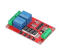 SEAFRONT Relais temporisé, Carte de Module de Synchronisation Multifonctionnelle à 2 Canaux avec 20 Fonctions Réglables pour Charge DC 5 V 12 V 24 AC 125 250 30 A (5V)