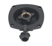 SEAFRONT Remplisseur Mural pour Camping-Car, Entrée d'eau en ABS avec Régulateur de Débit Lisse, Diamètre de 85 Mm pour Remorques, Camping-Cars et Bateaux (Black)