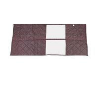 SEAFRONT Rideau de Porte à Isolation Thermique avec Fenêtre Transparente et Fermeture Magnétique pour Protection contre les Courants D'air en Hiver, 37,4 X 86,6 Pouces, Marron