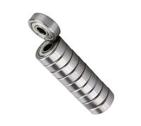 SEAFRONT Roulements à Billes de Rainure Profonde de 10 Pcs, Mini-roulements en Métal Double en Caoutchouc scellé pour Imprimante 3D et Roues de Planche à Roulettes, 16 Mm OD, Diamètre Intérieur de 5