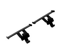 SEAFRONT Sabots de Décoration d'aile de Queue de Chaussures, Accessoires de Décoration de Chaussures avec Trou en ABS, 1 Paire de Spoilers de Légers, Breloque pour Pantoufles, Sandales, Femmes,