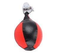 SEAFRONT Sac de Boxe de Vitesse en Cuir PU, Ballon de Frappe Suspendu avec Support Rotatif, Gonflable en Forme de Poire de 18 Cm, Rebond Rapide, Installation Facile pour Adultes, Gymnastique à