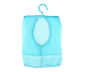 SEAFRONT Sac de Rangement en Filet Suspendu Multi-usages Salle de Bain Panier de Rangement Douche Organisateur Chaussettes Bas Soutien-Gorge sous-vêtements Cosmétique Shampooing (Bleu)