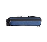 SEAFRONT Sac de Rangement pour Flûte en Coton Oxford, Rembourrage en Cuir, étui Portable pour Flûtes à 16 ou 17 Trous, Sangle Réglable pour Les Musiciens de Voyage