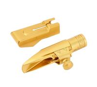 SEAFRONT Sax Alto Accessoires de Remplacement Saxophone Alto Embouchure Métal Laiton 5C Type de Glissière pour Débutants avec Embouchure Pads Cap
