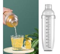 SEAFRONT Shaker à Cocktail, Shaker à Boisson Transparent avec Balance, Idéal pour la Mixologie et le Bar à Domicile