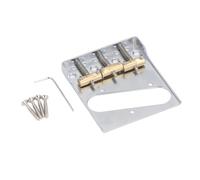 SEAFRONT Sillet compensé en Laiton, Espacement des Cordes de 2-1/8 Po pour Guitare électrique de Style Telecaster, Vis et clé Incluses pour le Réglage du Sillet.