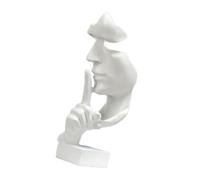 SEAFRONT Statue de Penseur, Silhouette Compacte en Résine Synthétique, Vivid Silence Est Une Figurine d'art Dorée pour la Maison, Décoration Idéale pour Le Salon, l'étude ou Le Bureau (#3)