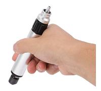 SEAFRONT Stylo de Meulage Pneumatique, Micro-meuleuse Haute Vitesse 35 000 Tr/min avec Tuyau Flexible pour un Polissage et une Gravure de Précision (Type B-Type Boutique Argent)