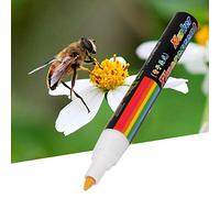 SEAFRONT Stylo Marqueur Queen Bee, Outil d'identification Effaçable à Base d'eau, Corps en Plastique, Pointe en Bois, 8 Couleurs, Couverture élevée pour la Gestion des Ruches et les Apiculteurs de