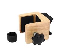 SEAFRONT Support de Guitare Réglable Structure en Bois en Caoutchouc Support de Cou avec un Tampon en Silicone Doux pour la Guitare Acoustique