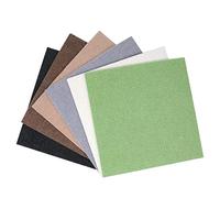 SEAFRONT Tapis de Chaise de Sol Adhésif en Polyester Antidérapant, Protège Les Sols des Rayures, Idéal pour Le Bureau à Domicile et la Salle d'étude (Beige)