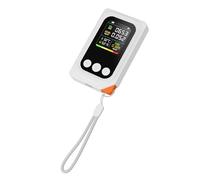 SEAFRONT Testeur de qualité de L'air 5 en 1 CO2 TVOC HCHO Détecteur Portable de Température et d'humidité avec Batterie Rechargeable et Alerte Vocale pour les Voyages à Domicile, au Bureau