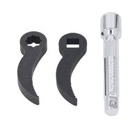 SEAFRONT Tête D'adaptateur de clé à Levier, Outil de Retrait de Demi-arbre, Tête D'adaptateur de Pied-de-biche, Entraînement de 1/2 Pouces avec Barre D'extension 3 Pièces