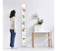 SEAFRONT Toise de Croissance de bébé, Autocollants Muraux en Toile et en Bois pour Chambres d'enfants, Facile à Installer, pour Mesurer la Croissance de la Petite Enfance à l'Enfance (Couleur