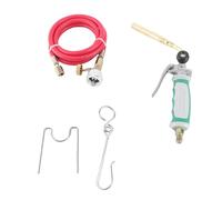 SEAFRONT Torche de Soudage à Double Interrupteur, Torche à Gaz MAPP avec Tuyau Fermeture Automatique de 1,6 M et Crochet, Flamme en Spirale (Couleur assortie)