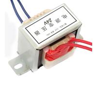 SEAFRONT Transformateur de Puissance AC 220 V à 12 V 24 EI Transformateur de Puissance 10 W Fil de Cuivre Complet avec Noyau en Nylon Ignifuge imprégné Sous Vide pour équipement électrique (24V)